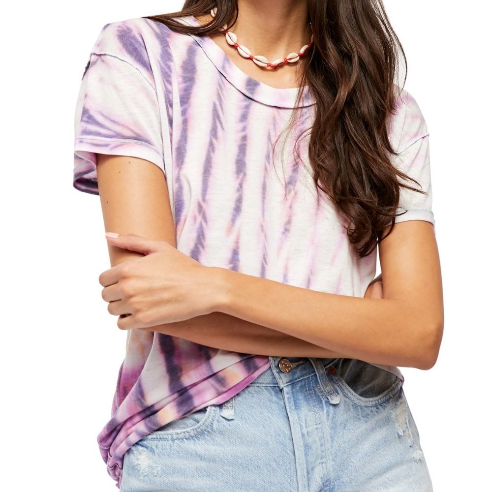 Free People Chill Spot Stripe Oversize Shirt